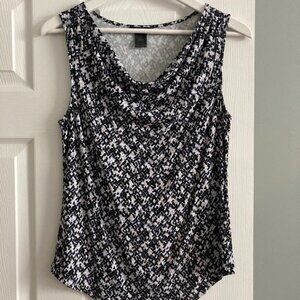 Ann Taylor Geometric Sleeveless Shell Size Small